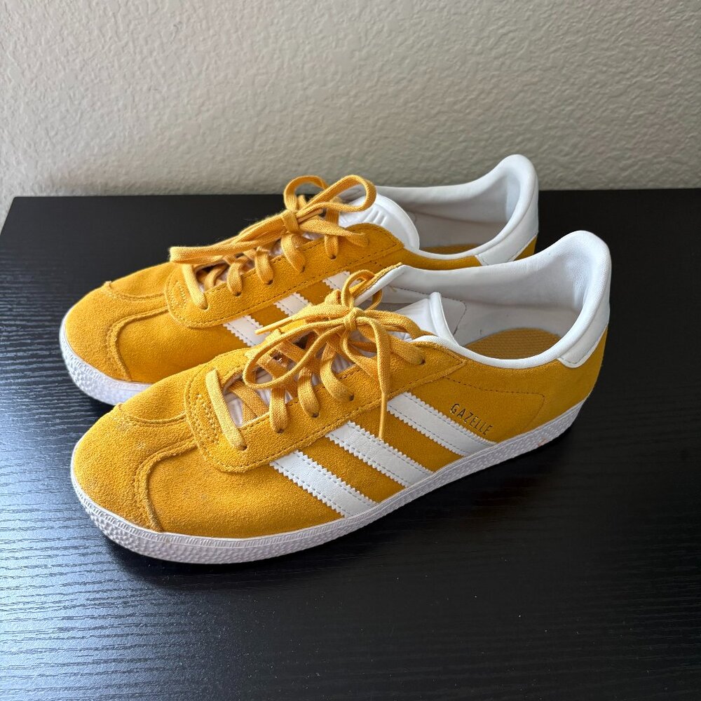 Adidas Originals Gazelle Sneakers Active Gold Ftw White - M 5.5 - W 7.5